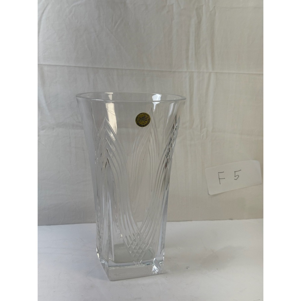 Vintage Cristal J.G. Durand France 24% Lead Crystal Vase - Storage Location: F5